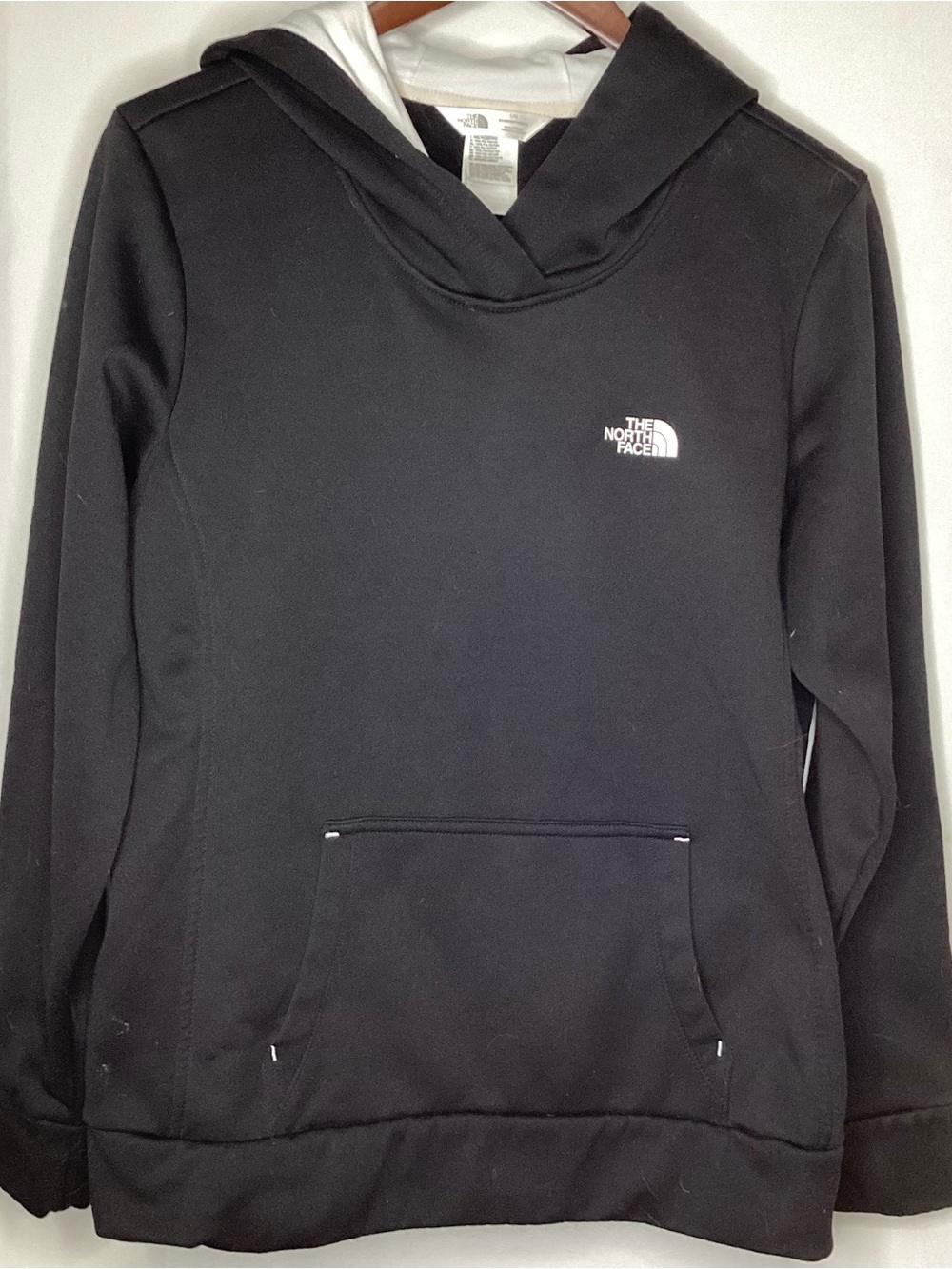 The North Face Women’s Black Pullover Hoodie with White Logo
